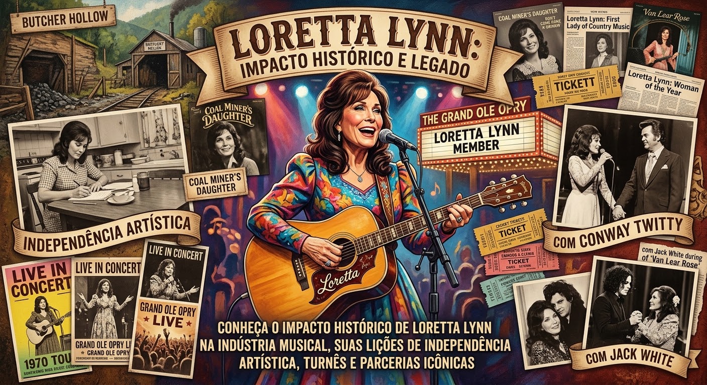 O Legado Imortal de Loretta Lynn: Como a Rainha do Country Revolucionou a Composição Autoral e o Mercado da Música ao Vivo