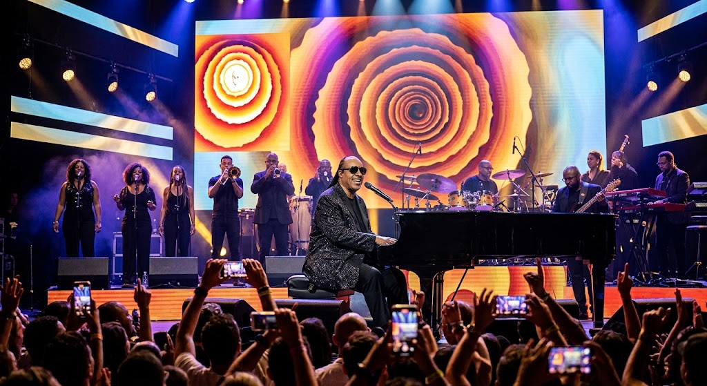 Stevie Wonder Surpreende com Inéditas de ‘Songs in the Key of Life’ e Redefine Estratégia de Tour para o Mercado Musical